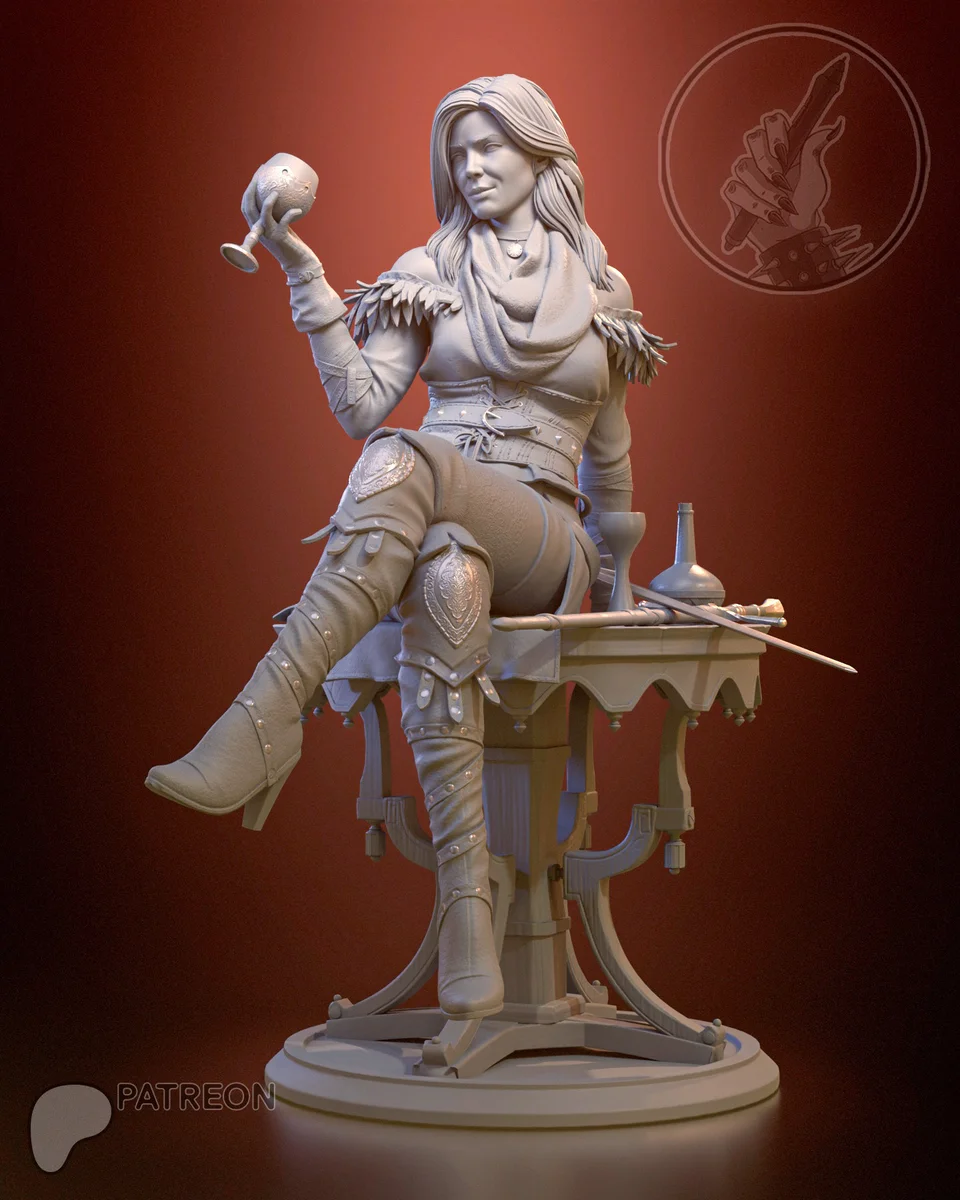 Yennefer of Vengerberg | Fan Art | 3D Printed Resin Model Garage Kit | *Un-Painted* | H3LL Creator 5