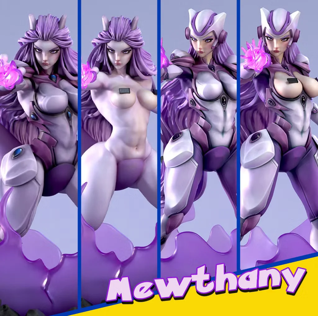 Mewthany - Waifumon | Fan Art | 3D Printed Resin Model Garage Kit | *Un-Painted* | SiryllArt