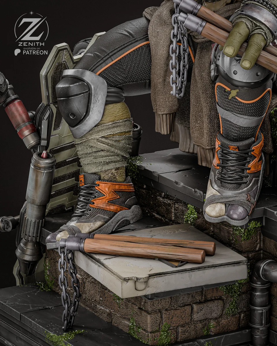 Michelangelo TMNT | Fan Art | 3D Printed Resin Model Garage Kit | *Un-Painted* | Zenith Studios 6