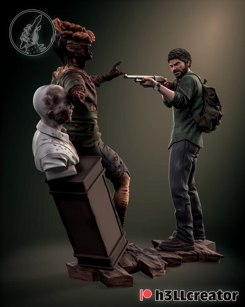 Joel | Fan Art | 3D Printed Resin Model Garage Kit | *Un-Painted* | H3LL Creator