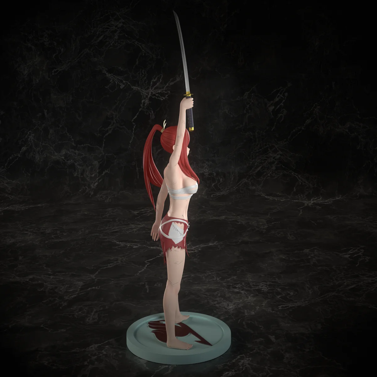 Erza Scarlet | Fan Art | 3D Printed Resin Model Garage Kit | *Un-Painted* | Inari Figure 5