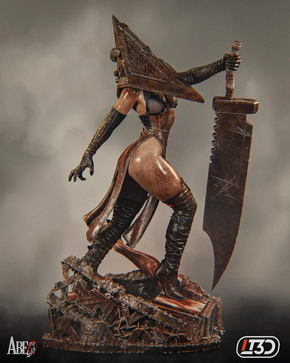 Pyramid Head | Fan Art | 3D Printed Resin Model Garage Kit | *Un-Painted* | Abe3D 5