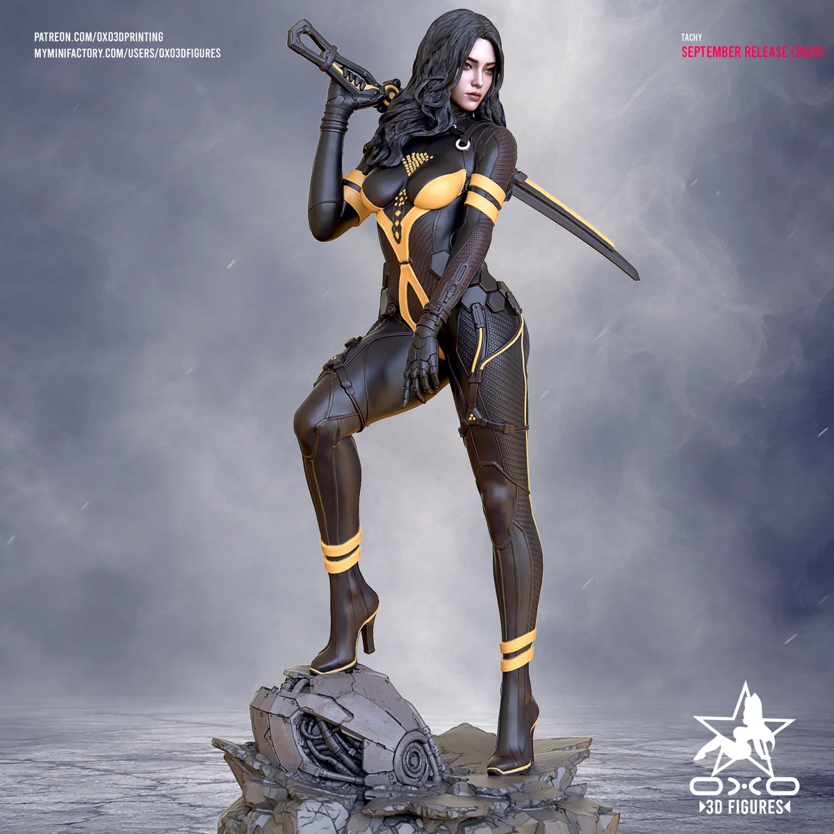 Tachy | Fan Art | 3D Printed Resin Model Garage Kit | *Un-Painted* | OXO3D 6