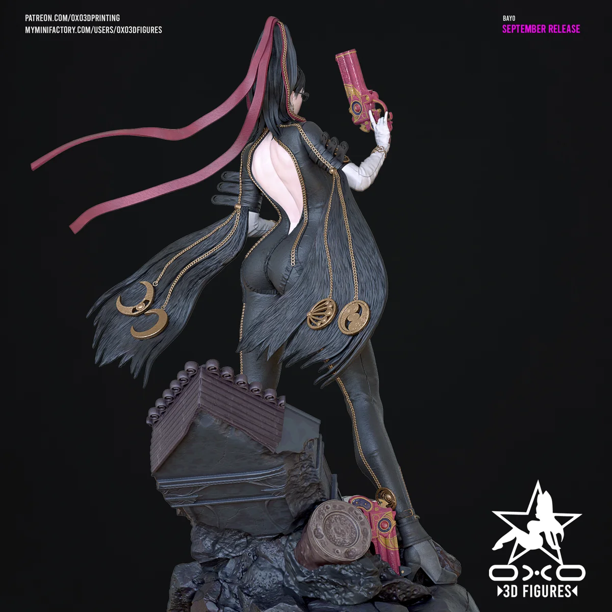 Bayonetta | Fan Art | 3D Printed Resin Model Garage Kit | *Un-Painted* | OXO3D 4