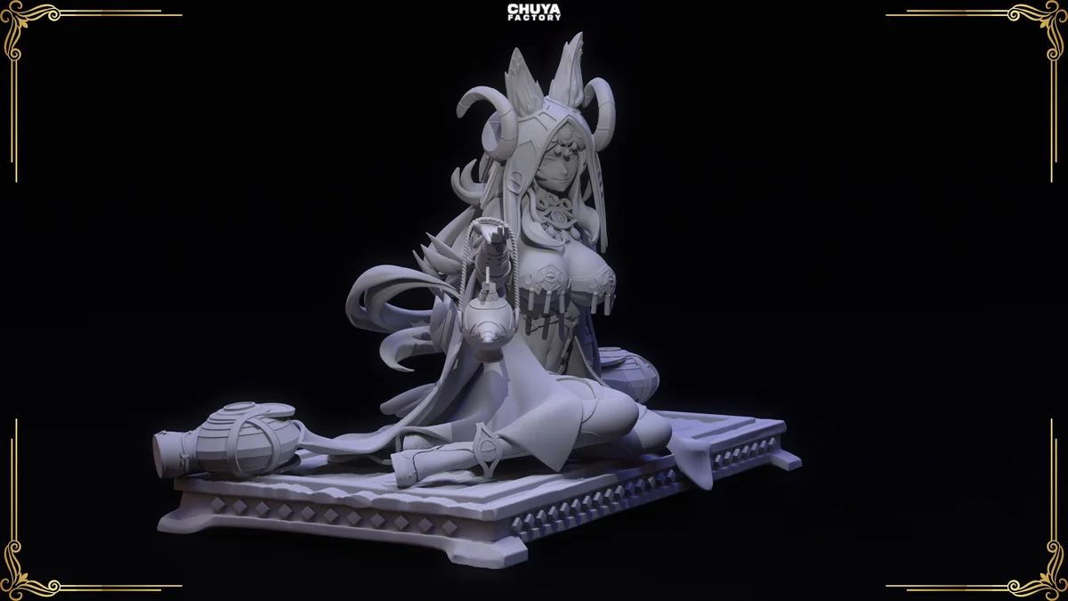Queen of Sheba | Fan Art | 3D Printed Resin Model Garage Kit | *Un-Painted* | Chuya Factory 12