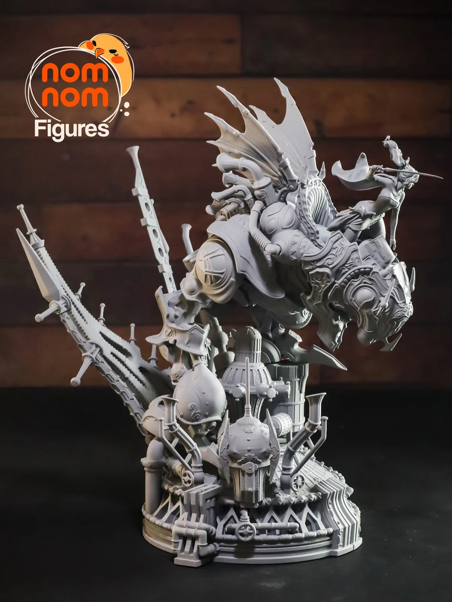 Terra with Magitek | Fan Art | 3D Printed Resin Model Garage Kit | *Un-Painted* | Nomnom 15