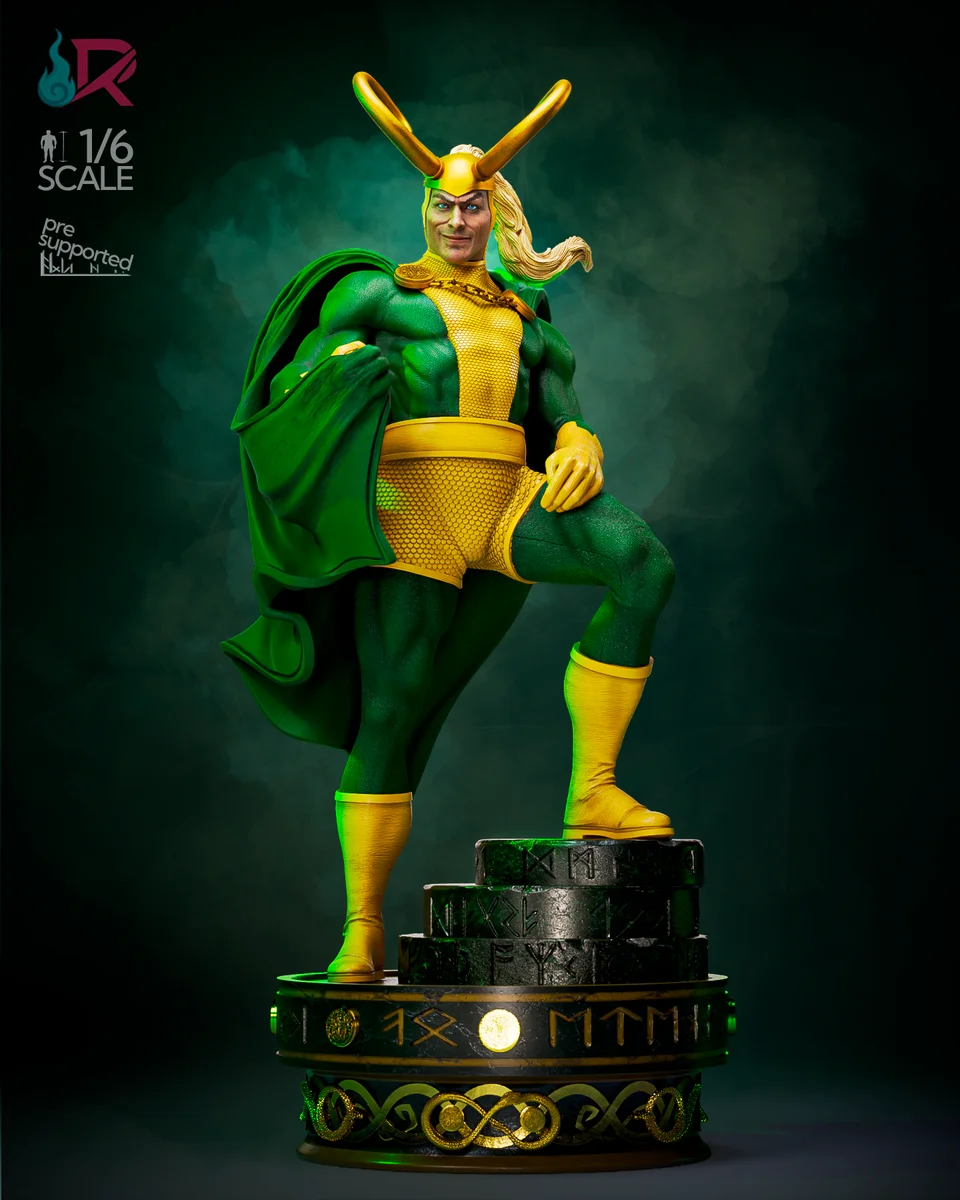 Loki - Comics | Fan Art | 3D Printed Resin Model Garage Kit | *Un-Painted* | Rechtag 7