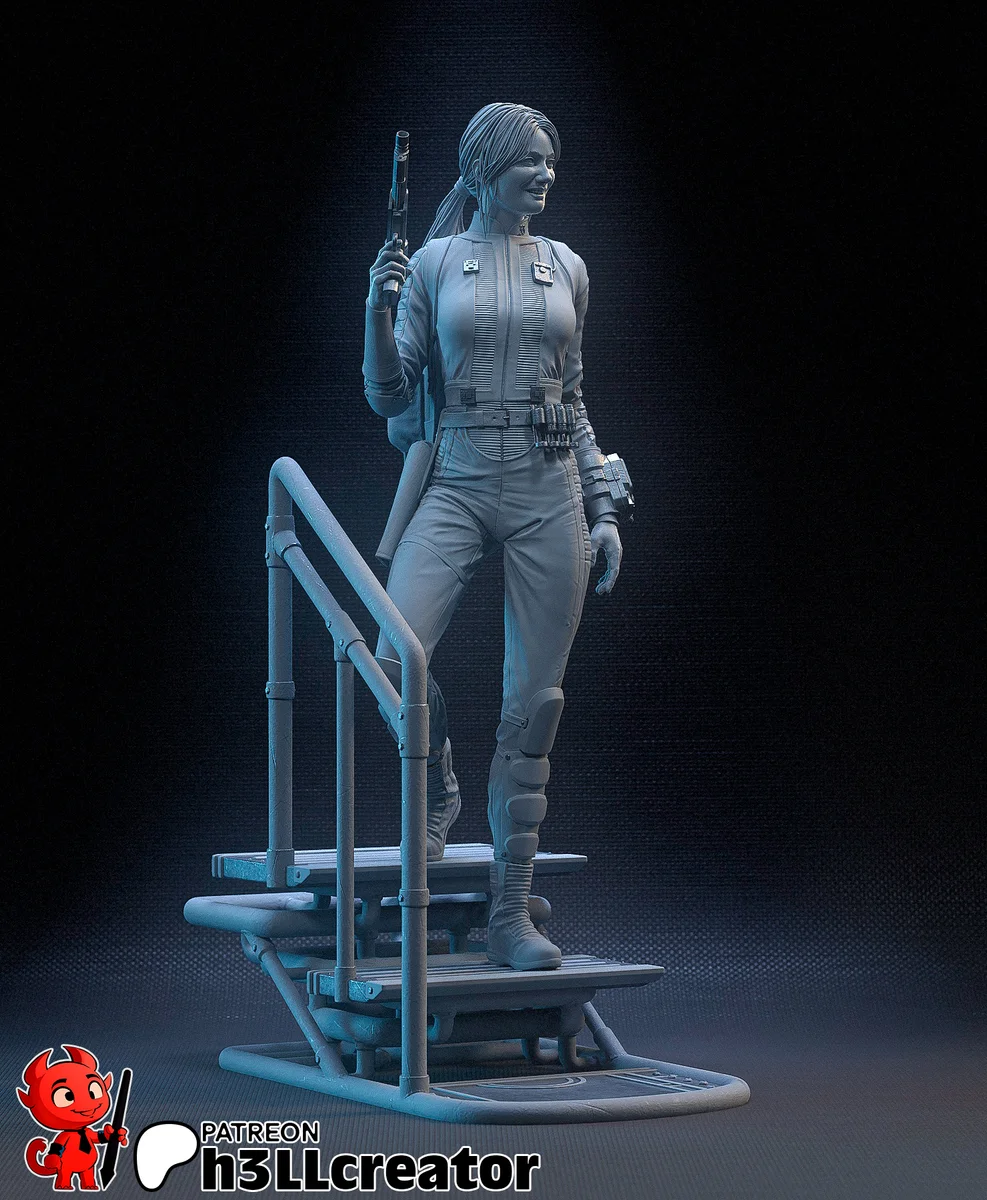 Lucy Maclean | Fan Art | 3D Printed Resin Model Garage Kit | *Un-Painted* | H3LL Creator 6