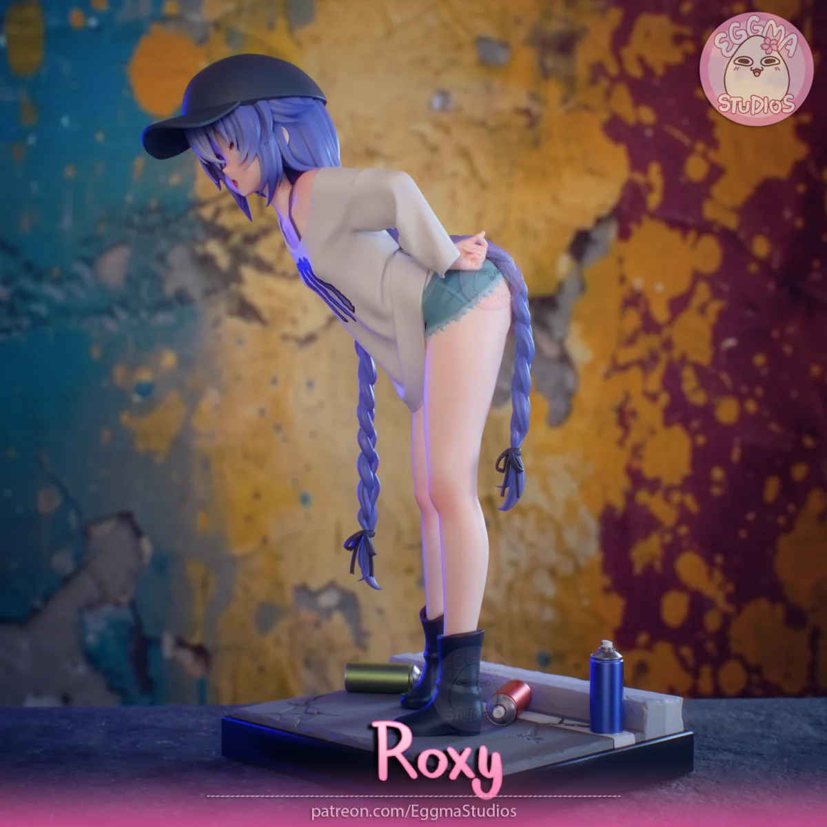 Roxy | Fan Art | 3D Printed Resin Model Garage Kit | *Un-Painted* | EggmaStudios 14