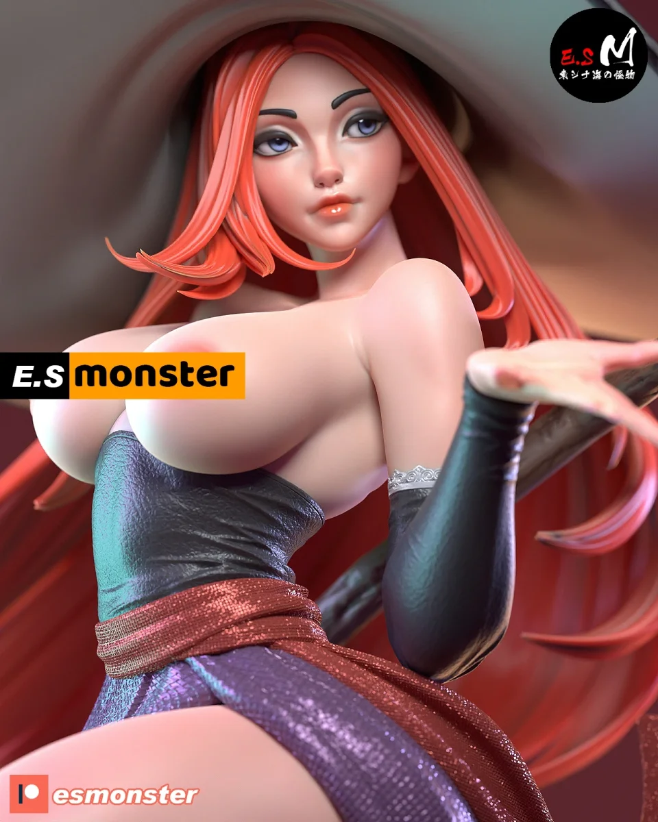 Magic Dragon Amazon & Sorceress Diorama | Fan Art | 3D Printed Resin Model Garage Kit | *Un-Painted* | ES Monster 6
