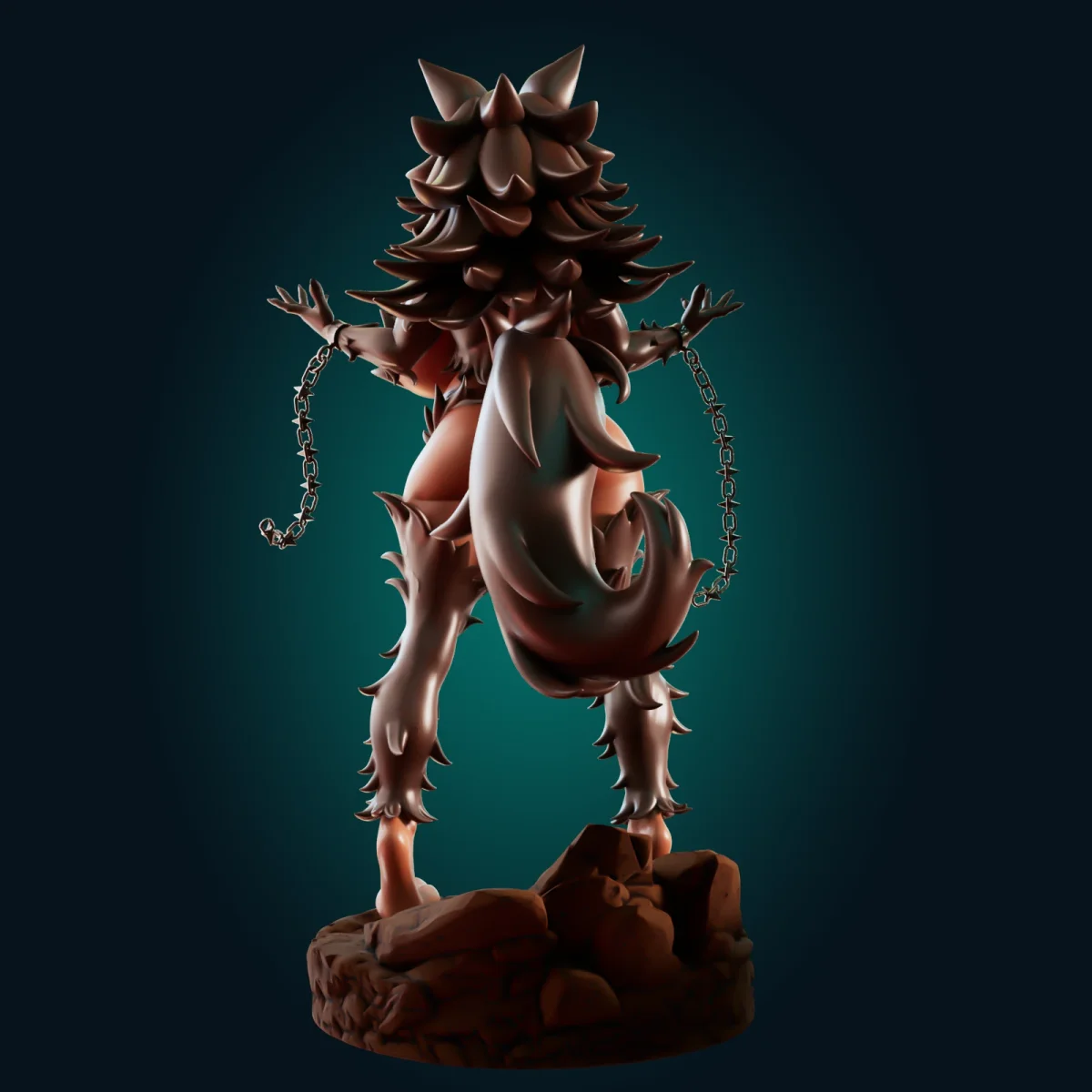 Werewolf Girl | Fan Art | 3D Printed Resin Model Garage Kit | *Un-Painted* | Officer Rhu 2