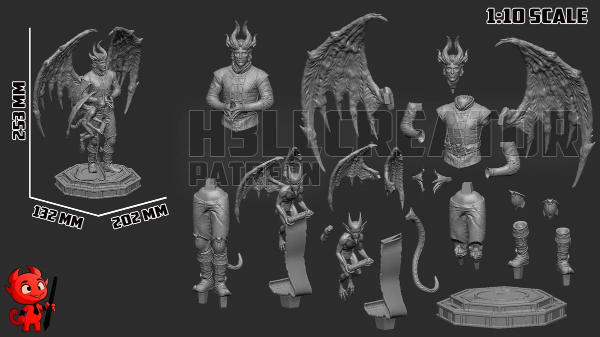 Raphael | Fan Art | 3D Printed Resin Model Garage Kit | *Un-Painted* | H3LL Creator 9