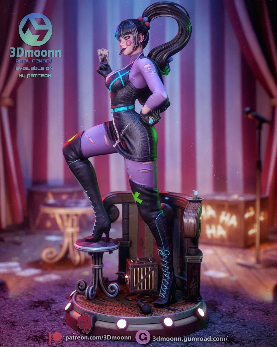 Punchline | Fan Art | 3D Printed Resin Model Garage Kit | *Un-Painted* | 3DMoonn 3