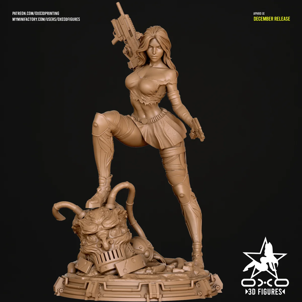 Aphro IX | Fan Art | 3D Printed Resin Model Garage Kit | *Un-Painted* | OXO3D 5
