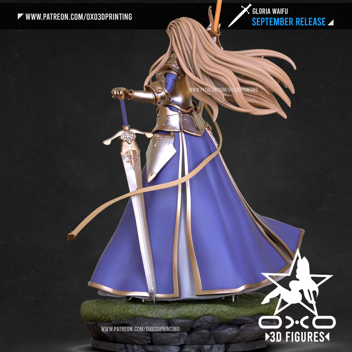 Gloria | Fan Art | 3D Printed Resin Model Garage Kit | *Un-Painted* | OXO3D 3