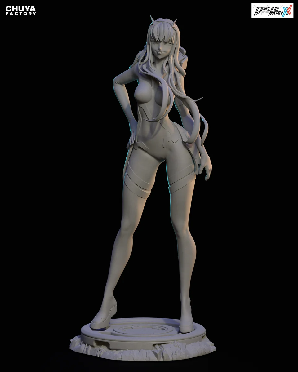Zero Two | Fan Art | 3D Printed Resin Model Garage Kit | *Un-Painted* | Chuya Factory 9