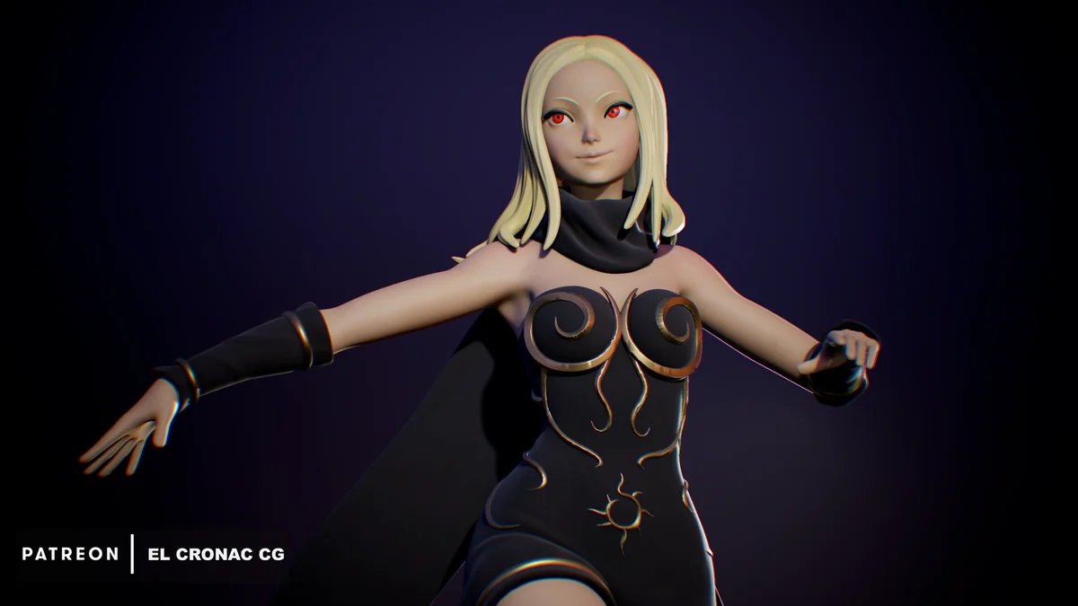 Kat | Fan Art | 3D Printed Resin Model Garage Kit | *Un-Painted* | Inaki Sculpts