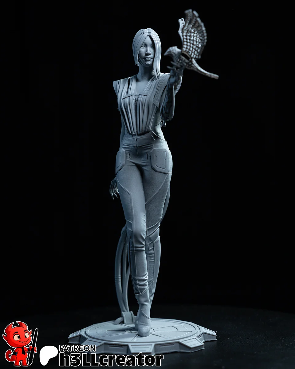 Songbird | Fan Art | 3D Printed Resin Model Garage Kit | *Un-Painted* | H3LL Creator 10