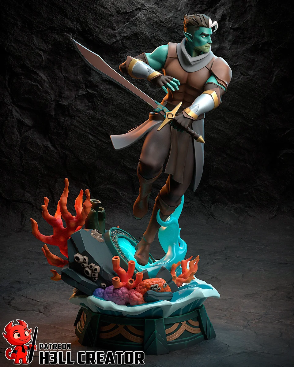 Fjord | Fan Art | 3D Printed Resin Model Garage Kit | *Un-Painted* | H3LL Creator 3