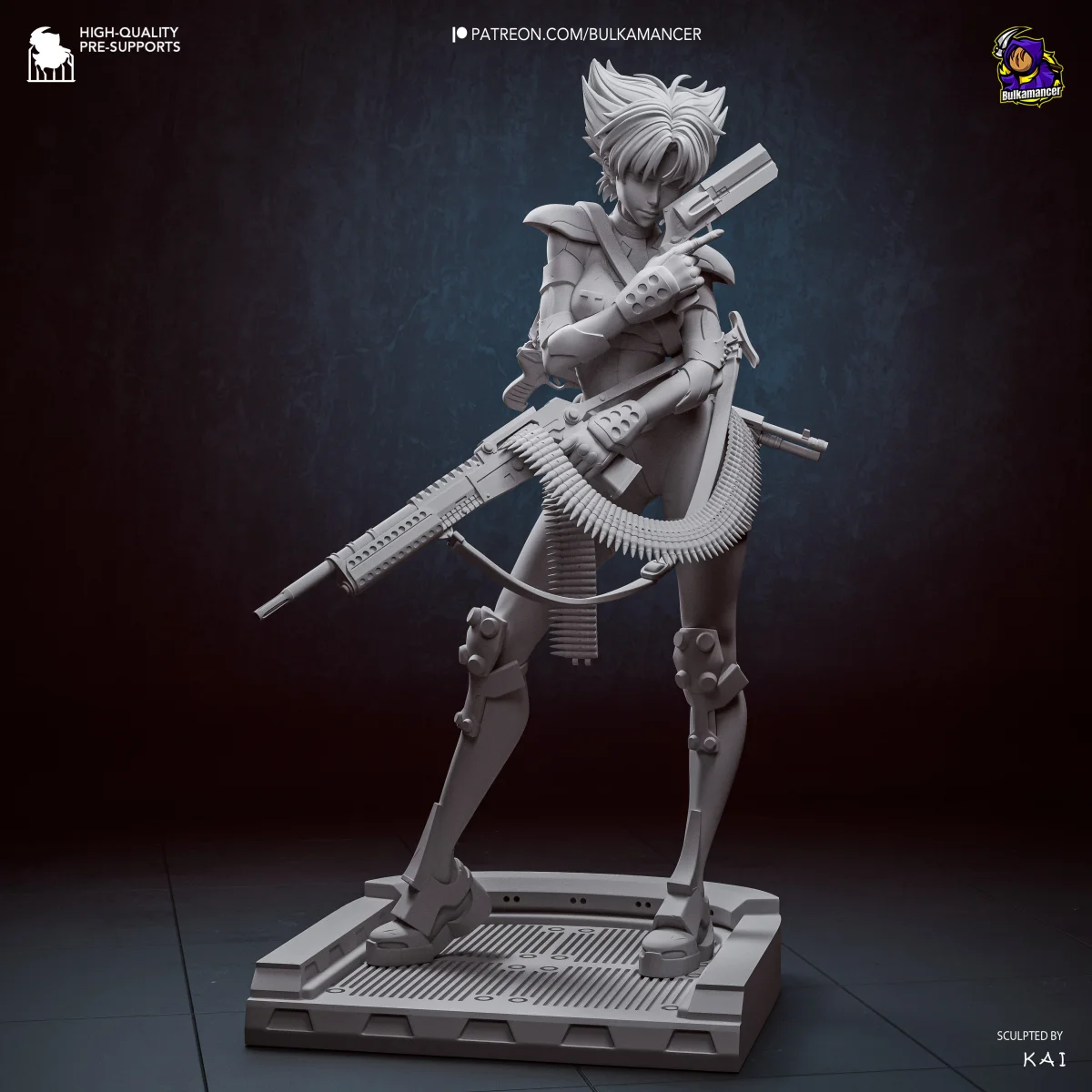 Konoko | Fan Art | 3D Printed Resin Model Garage Kit | *Un-Painted* | Bulkamancer 7