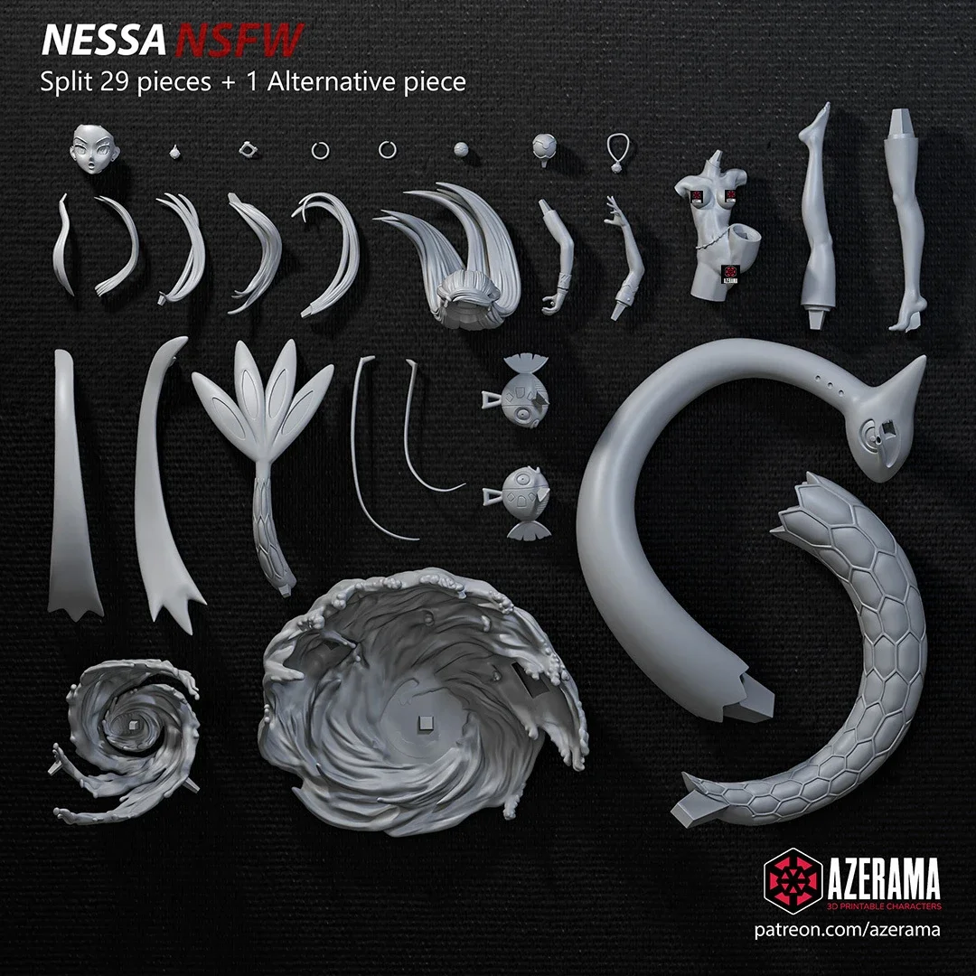 Nessa | Fan Art | 3D Printed Resin Model Garage Kit | *Un-Painted* | Azerama 4