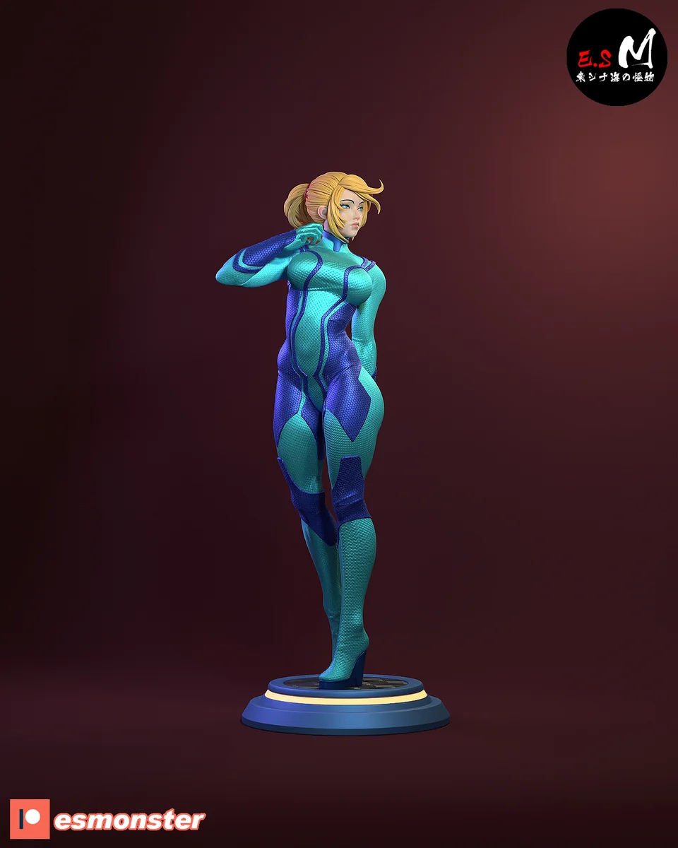 Samus Aran | Fan Art | 3D Printed Resin Model Garage Kit | *Un-Painted* | ES Monster 4