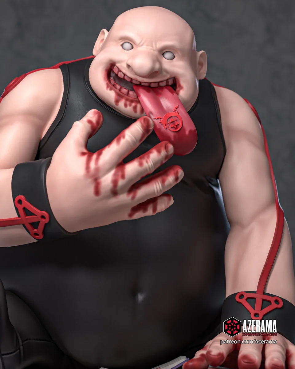 Gluttony | Fan Art | 3D Printed Resin Model Garage Kit | *Un-Painted* | Azerama 2