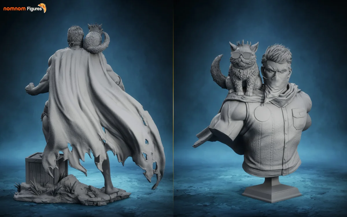 Carl | Fan Art | 3D Printed Resin Model Garage Kit | *Un-Painted* | Nomnom 8