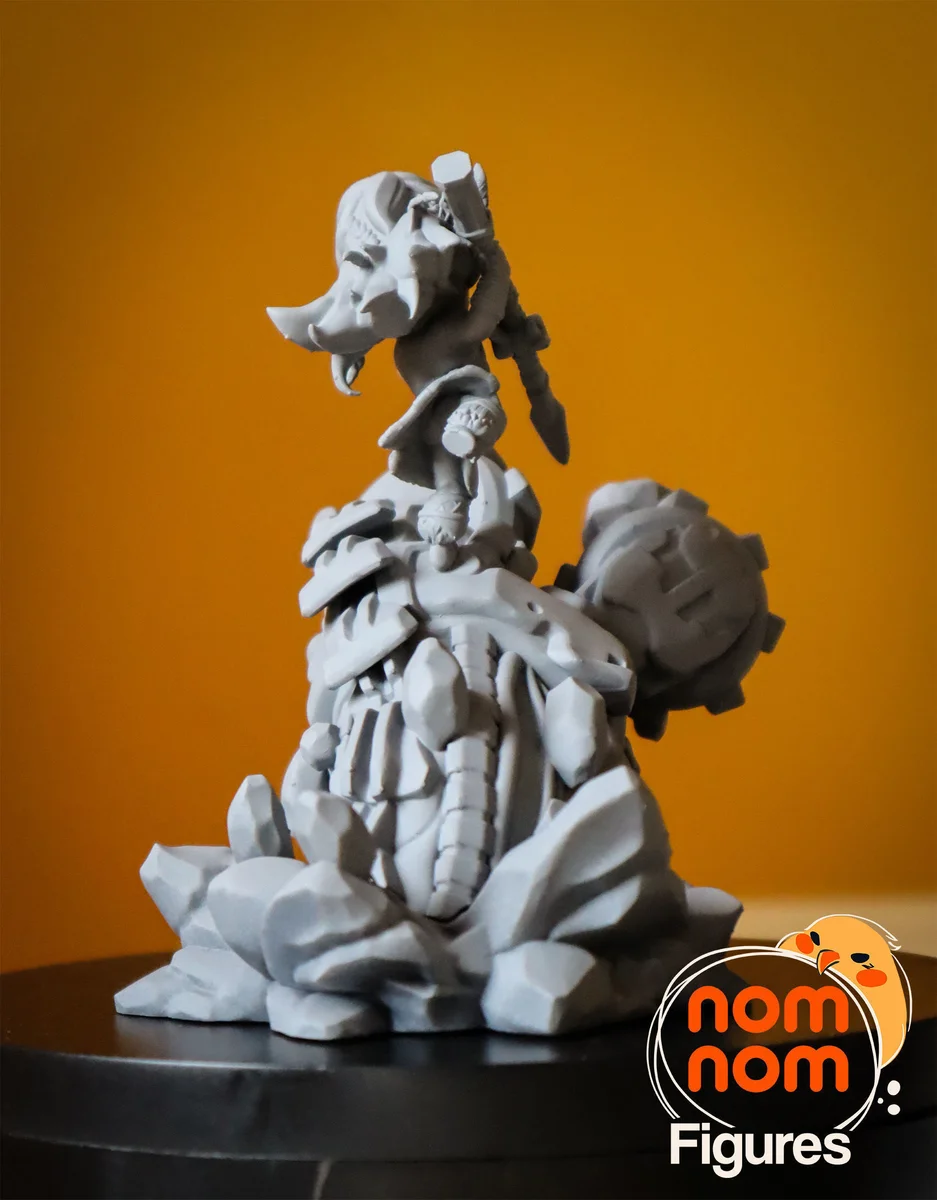 Chibi Aloy | Fan Art | 3D Printed Resin Model Garage Kit | *Un-Painted* | Nomnom 5