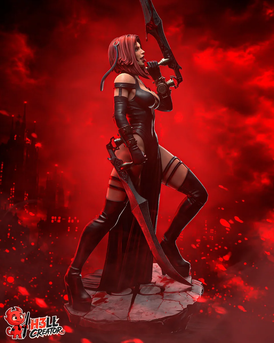 BloodRayne | Fan Art | 3D Printed Resin Model Garage Kit | *Un-Painted* | H3LL Creator 5
