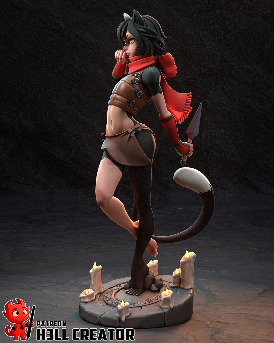 Izutsumi | Fan Art | 3D Printed Resin Model Garage Kit | *Un-Painted* | H3LL Creator 6