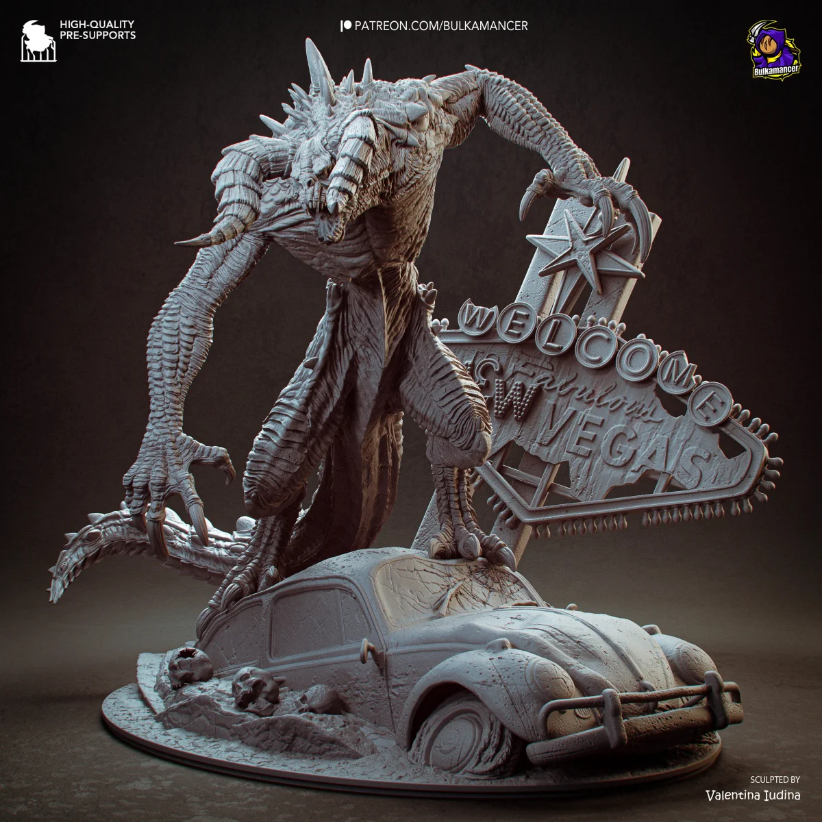 Deathclaw | Fan Art | 3D Printed Resin Model Garage Kit | *Un-Painted* | Bulkamancer 5