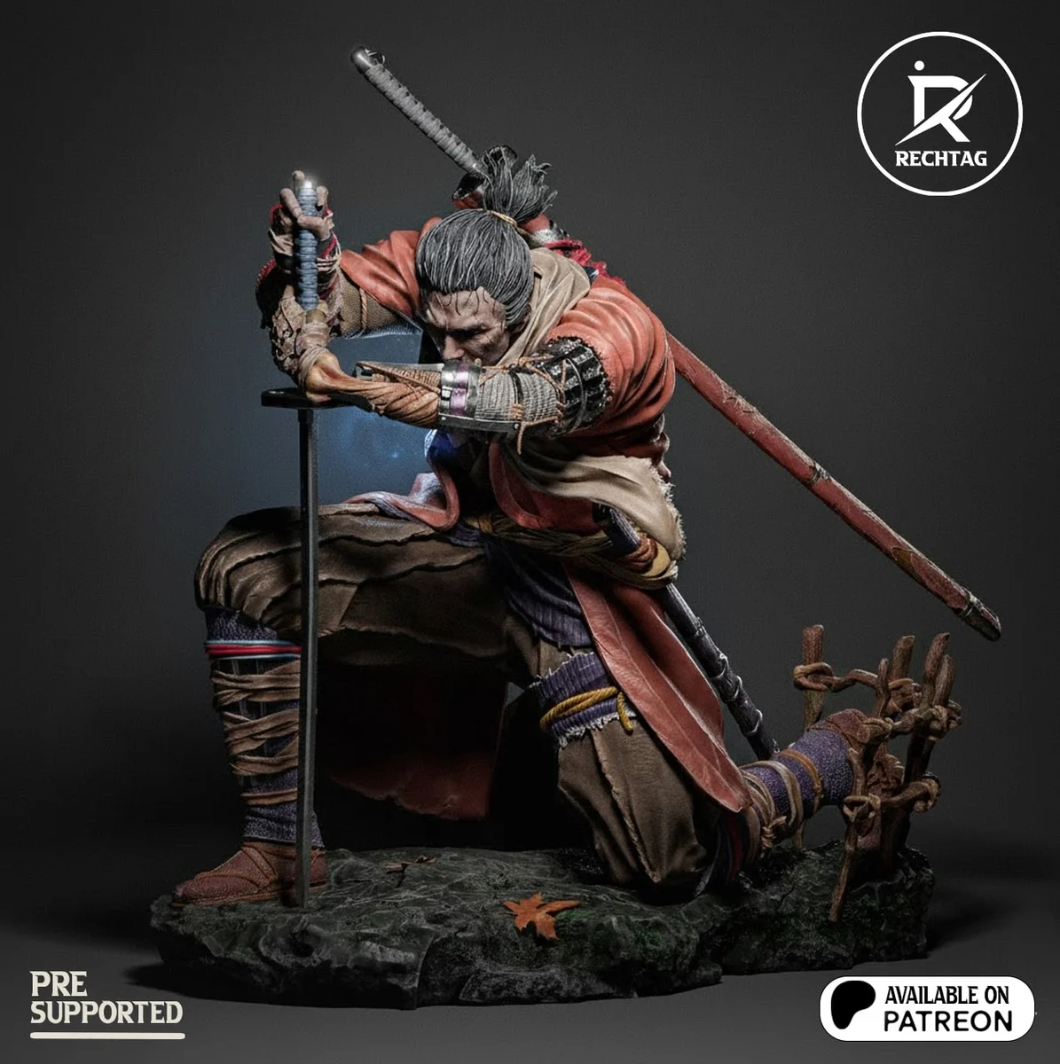 Sekiro | Fan Art | 3D Printed Resin Model Garage Kit | *Un-Painted* | Rechtag 6
