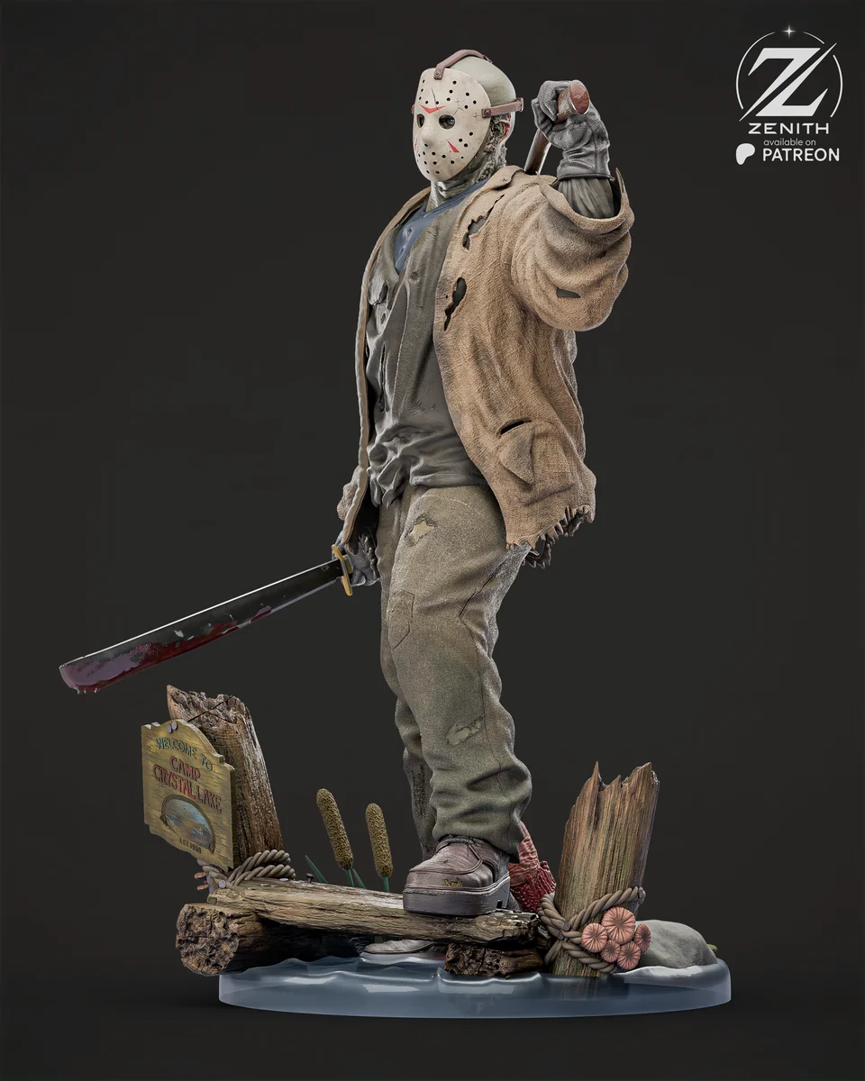 Jason | Fan Art | 3D Printed Resin Model Garage Kit | *Un-Painted* | Zenith Studios 3