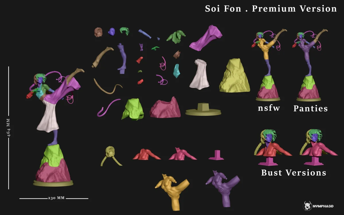 Soifon | Fan Art | 3D Printed Resin Model Garage Kit | *Un-Painted* | Nympha3D 10