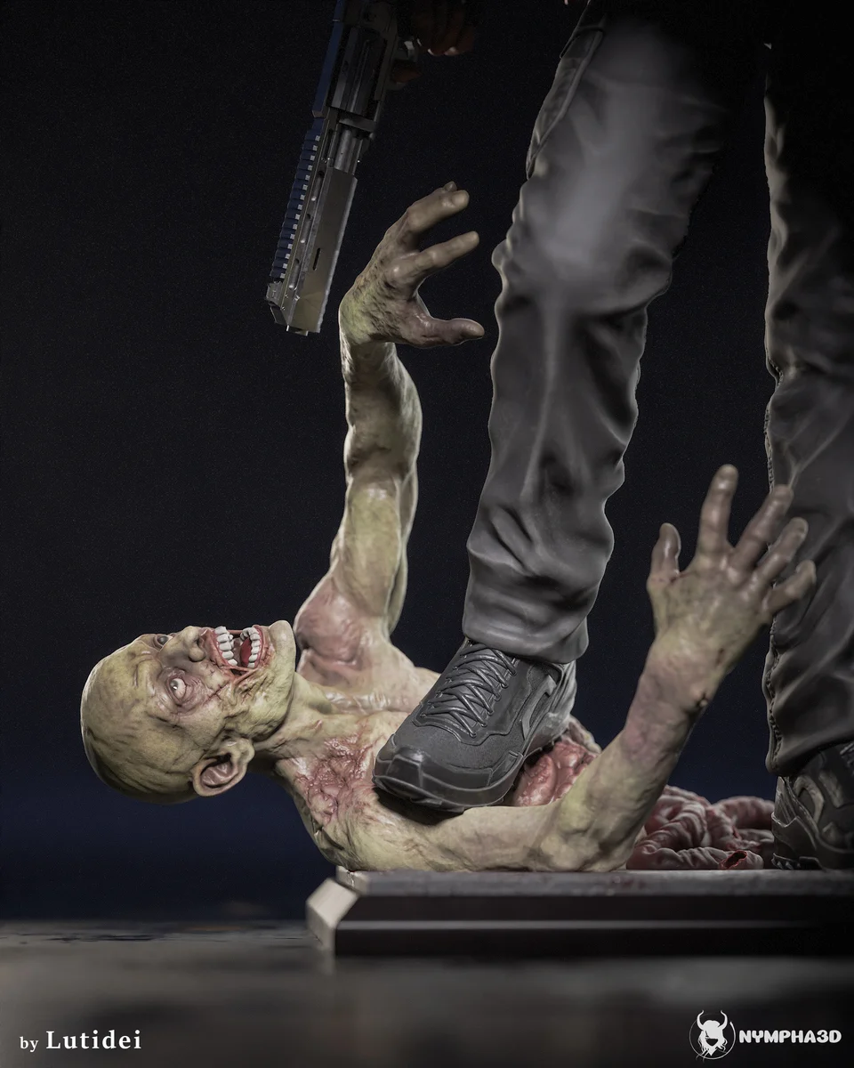 Leon Kennedy | Fan Art | 3D Printed Resin Model Garage Kit | *Un-Painted* | Nympha3D 4
