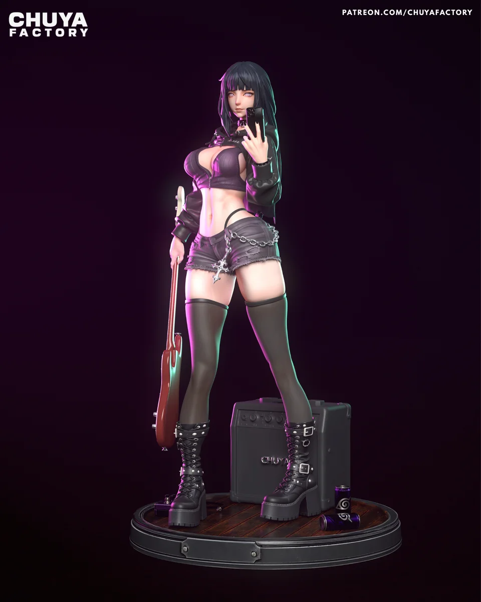 Hinata Hyuga | Fan Art | 3D Printed Resin Model Garage Kit | *Un-Painted* | Chuya Factory 6