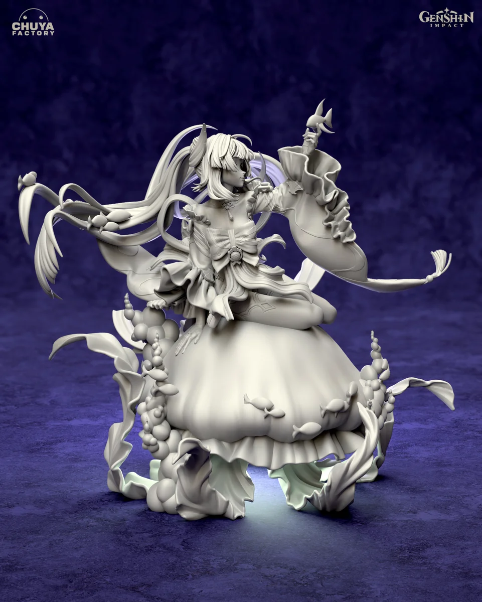 Sangonomiya Kokomi | Fan Art | 3D Printed Resin Model Garage Kit | *Un-Painted* | Chuya Factory 13