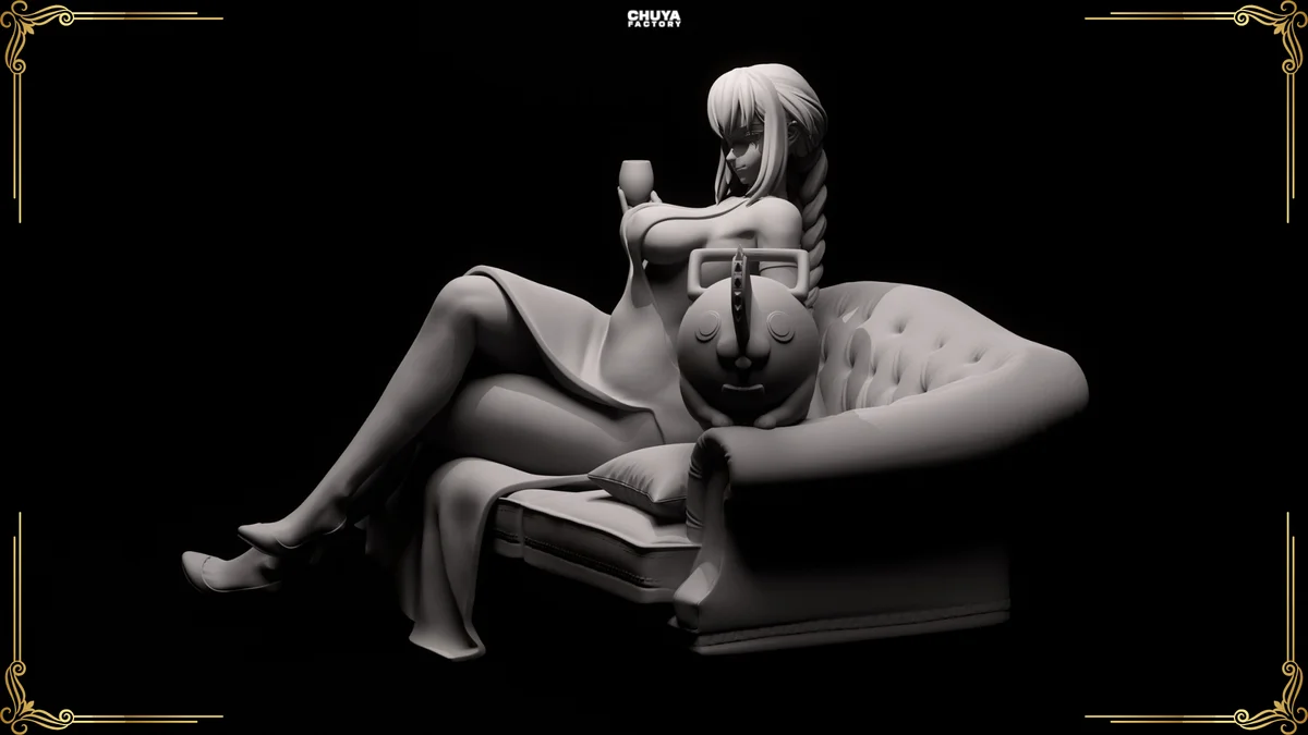 Makima | Fan Art | 3D Printed Resin Model Garage Kit | *Un-Painted* | Chuya Factory 8