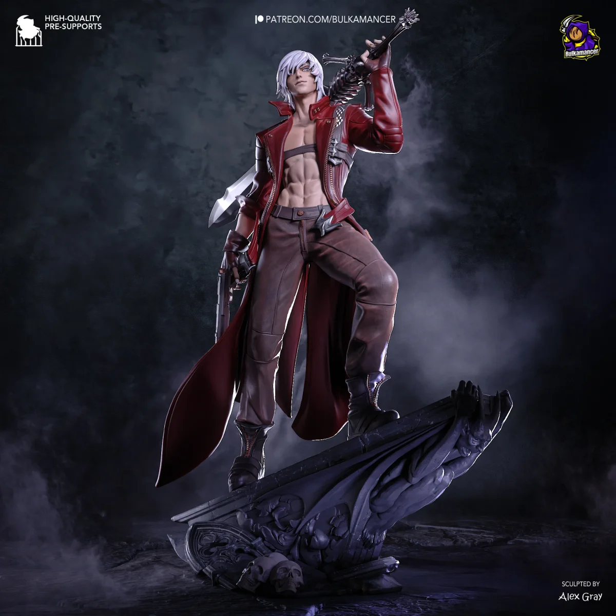 Dante | Fan Art | 3D Printed Resin Model Garage Kit | *Un-Painted* | Bulkamancer 4