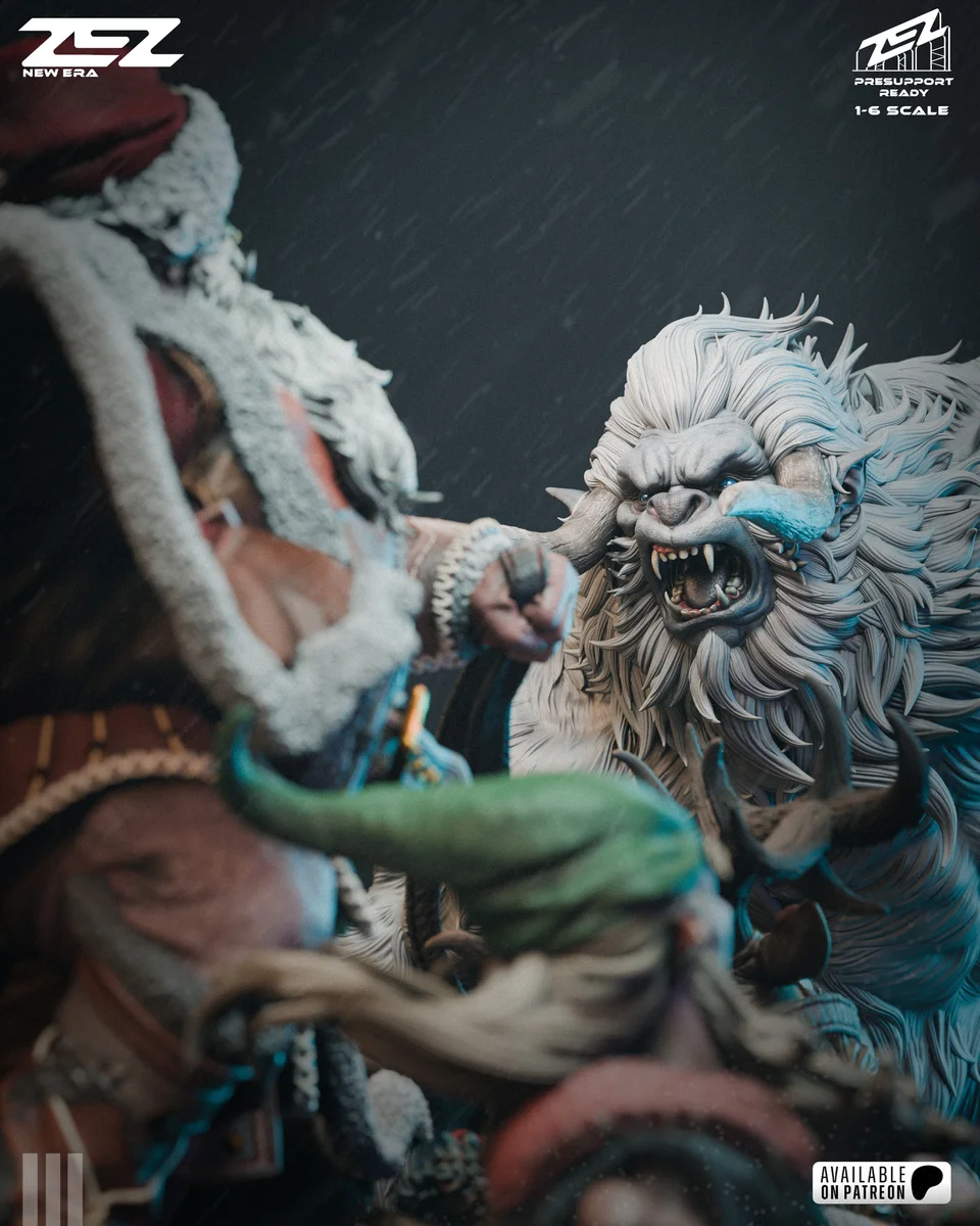 Santa Claus | Fan Art | 3D Printed Resin Model Garage Kit | *Un-Painted* | ZEZ Studio 14
