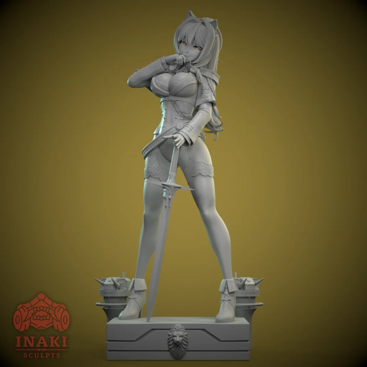 Lion | Fan Art | 3D Printed Resin Model Garage Kit | *Un-Painted* | Inaki Sculpts 5