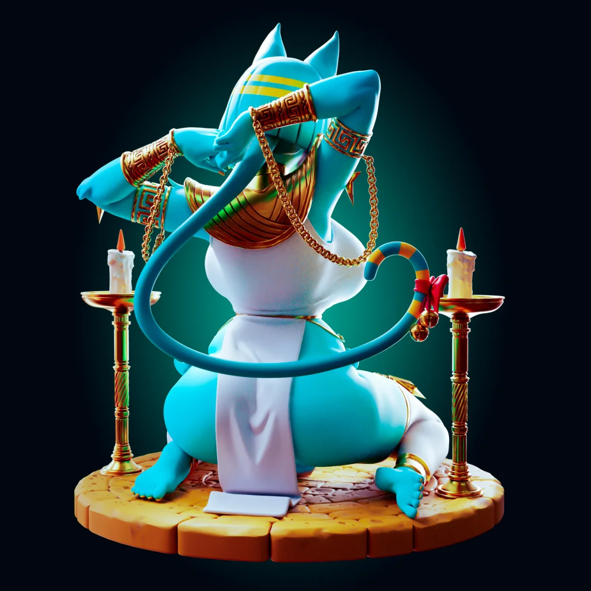 Nyanlathotep | Fan Art | 3D Printed Resin Model Garage Kit | *Un-Painted* | Officer Rhu 2