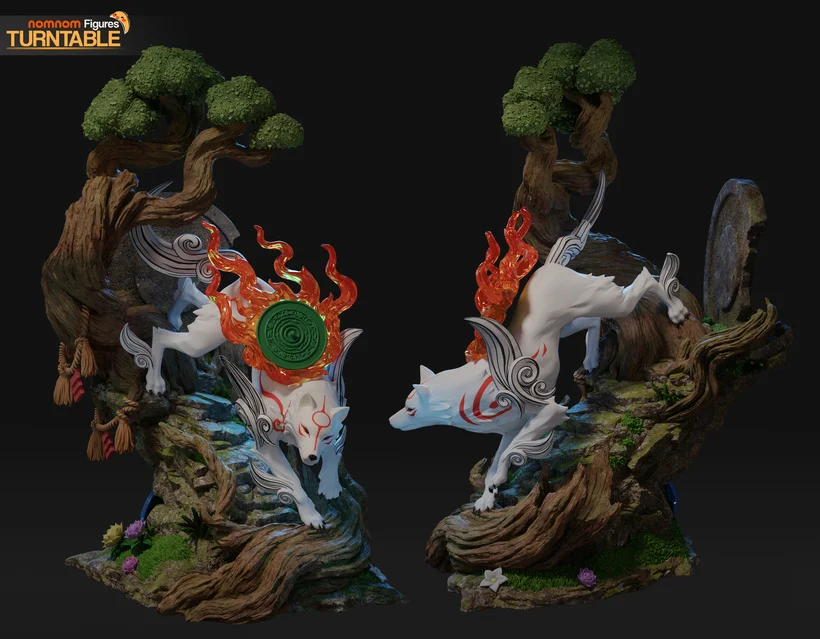 Amaterasu | Fan Art | 3D Printed Resin Model Garage Kit | *Un-Painted* | Nomnom 6
