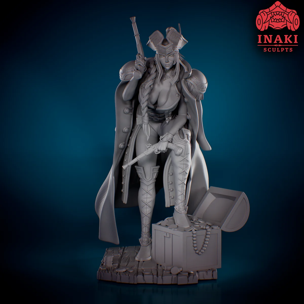 Francis Drake | Fan Art | 3D Printed Resin Model Garage Kit | *Un-Painted* | Inaki Sculpts 4