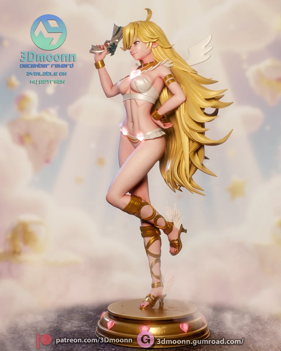 Panty (Panty & Stocking) | Fan Art | 3D Printed Resin Model Garage Kit | *Un-Painted* | 3DMoonn 11