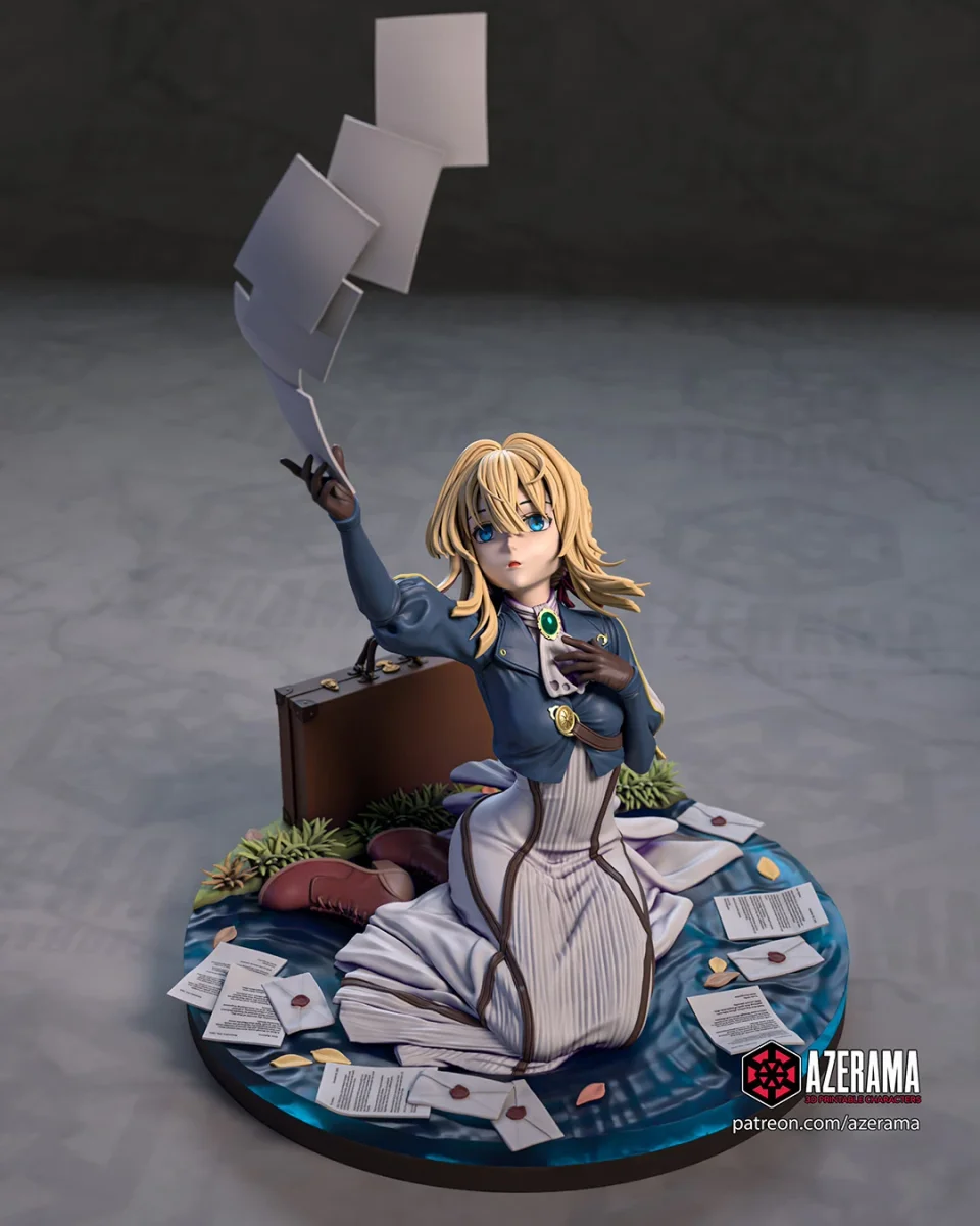 Violet Evergarden | Fan Art | 3D Printed Resin Model Garage Kit | *Un-Painted* | Azerama 2