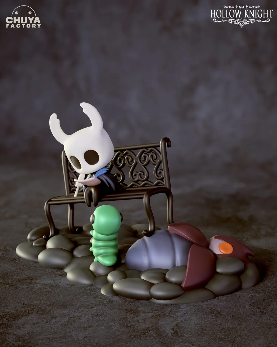 Chibi Hollow Knight | Fan Art | 3D Printed Resin Model Garage Kit | *Un-Painted* | Chuya Factory 3