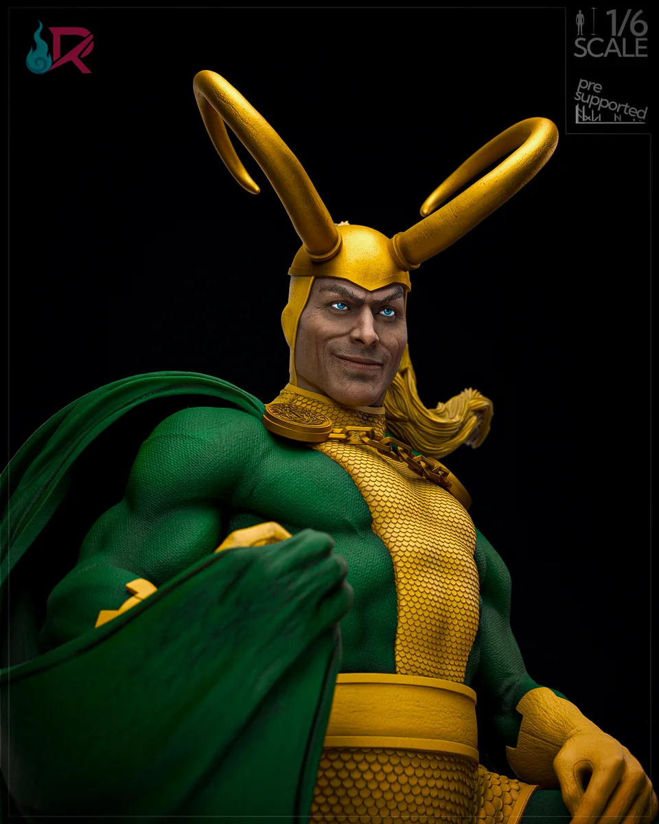 Loki - Comics | Fan Art | 3D Printed Resin Model Garage Kit | *Un-Painted* | Rechtag