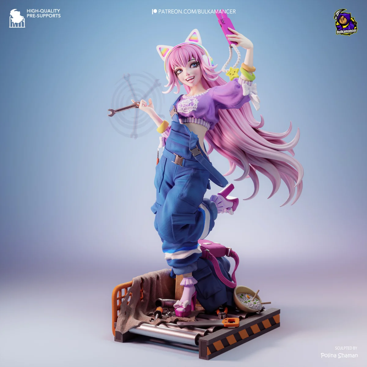 Safie | Fan Art | 3D Printed Resin Model Garage Kit | *Un-Painted* | Bulkamancer 3